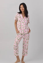 BED Pink Summer Hydrangea Crop Pajama