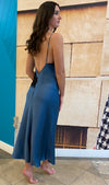 CHR Diva French Blue Silk Gown