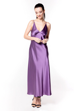 CHR Gatsby Violet Silk Gown