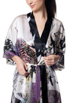 CHR Gatsby Peacock Silk Short Kimono