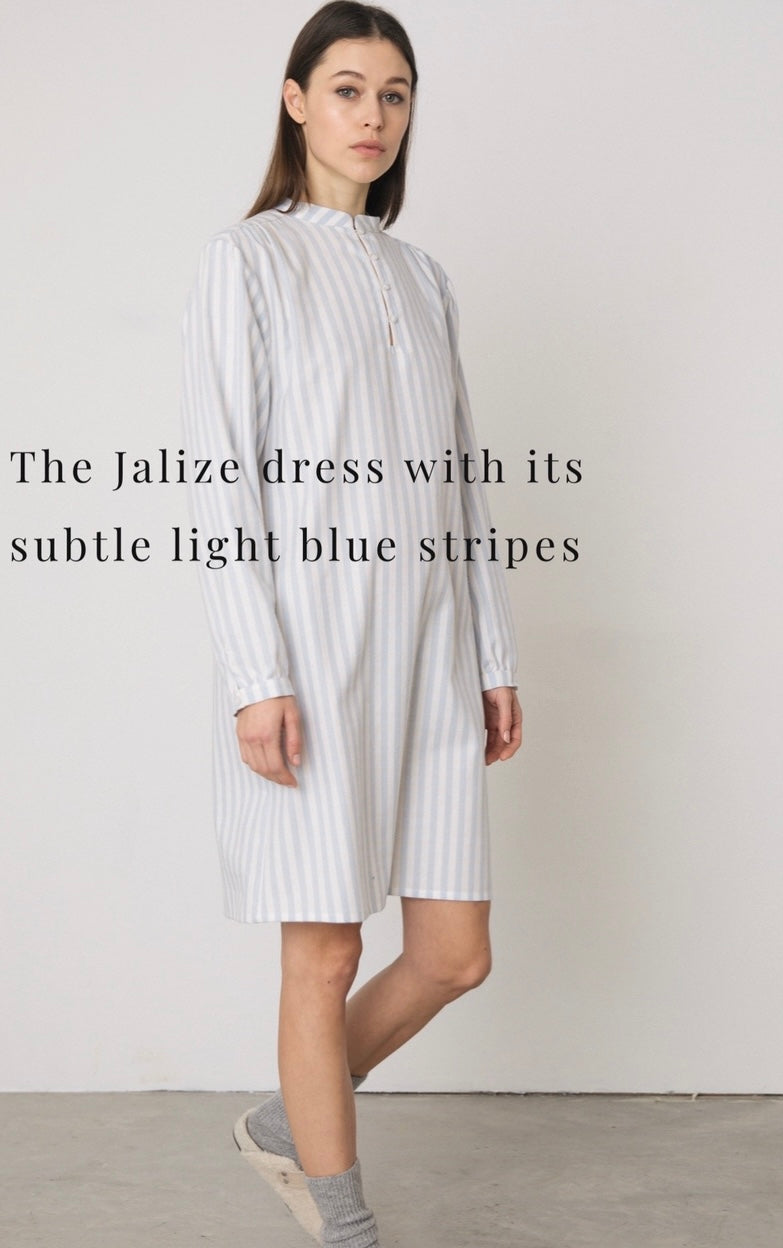 PLUTO Jaela Blue Stripe Sleepshirt
