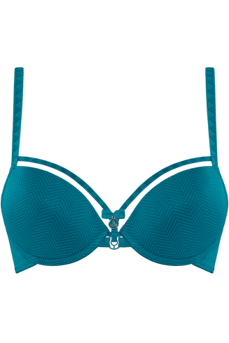 Buy MY REALMOOD Women Soft Cup Padded and Net Bra (D, Blue