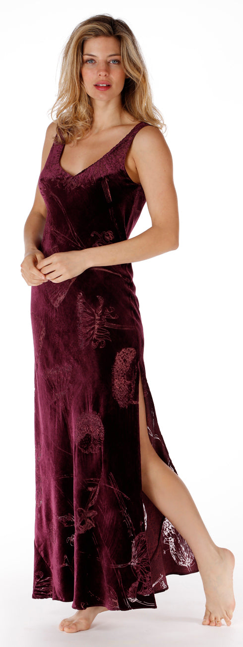 CHR Faberge Silk Velvet Gown